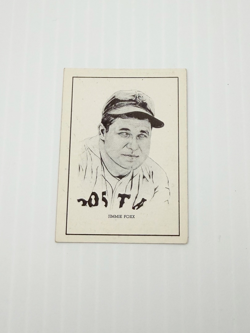 Vintage 1950 Callahan Hall of Fame Jimmie Foxx Baseball Trading Card